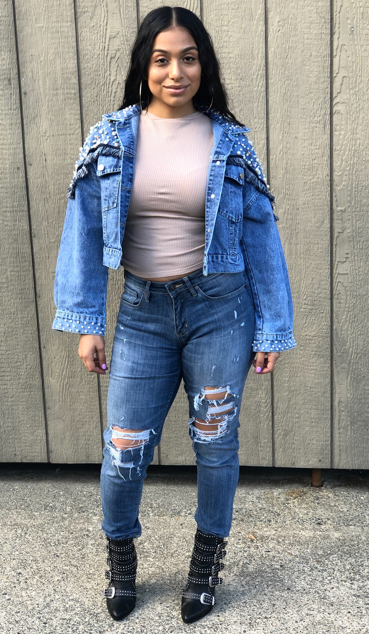 All Studded Out Denim Jacket