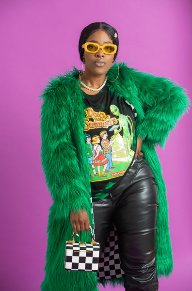 Kelly Green Fur Coat