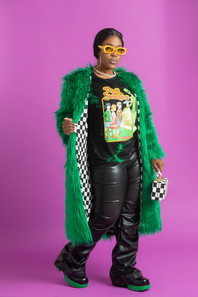 Kelly Green Fur Coat